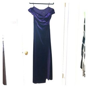 WINDSOR velvet purple cocktail dress